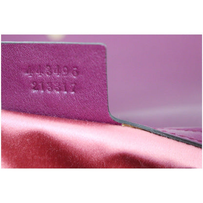 GUCCI GG Marmont Velvet Medium Shoulder Bag Purple 443496