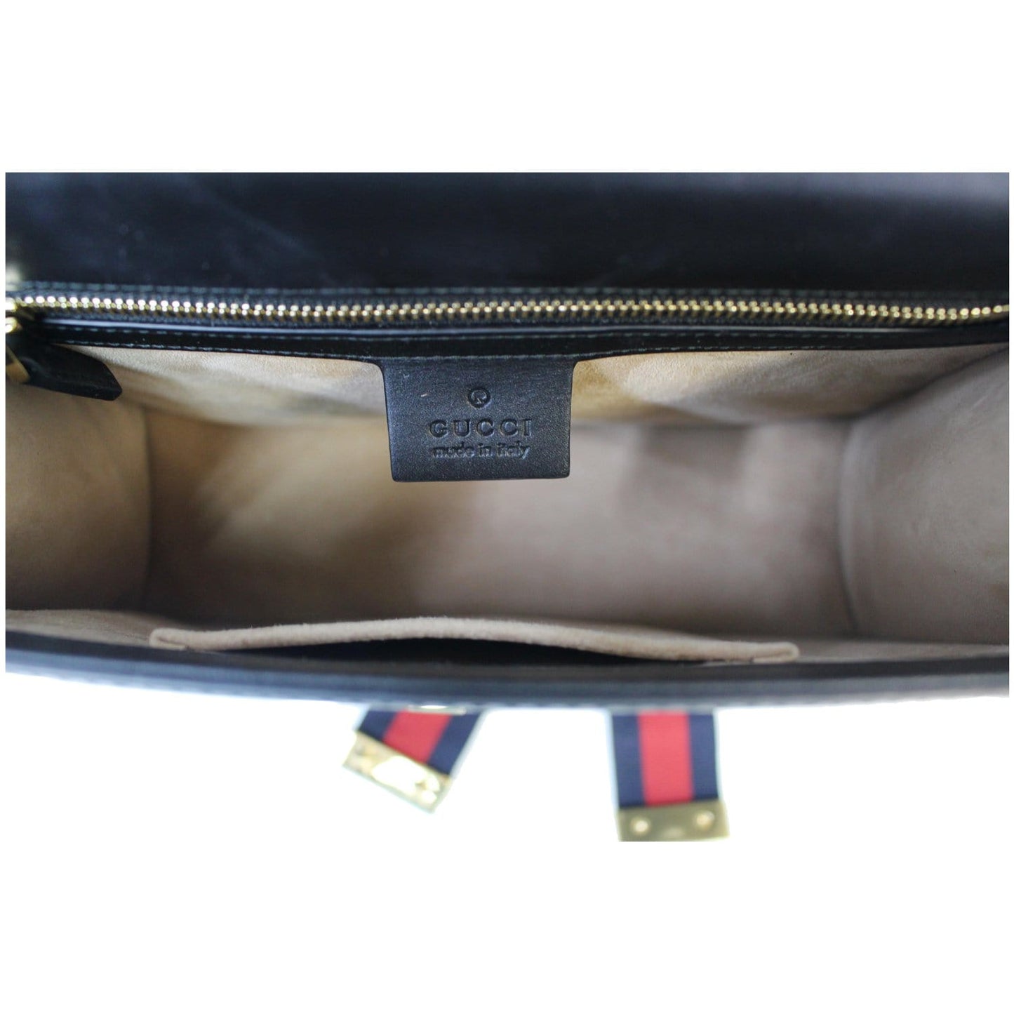 Gucci Sylvie Small Leather Shoulder Bag Black 421882