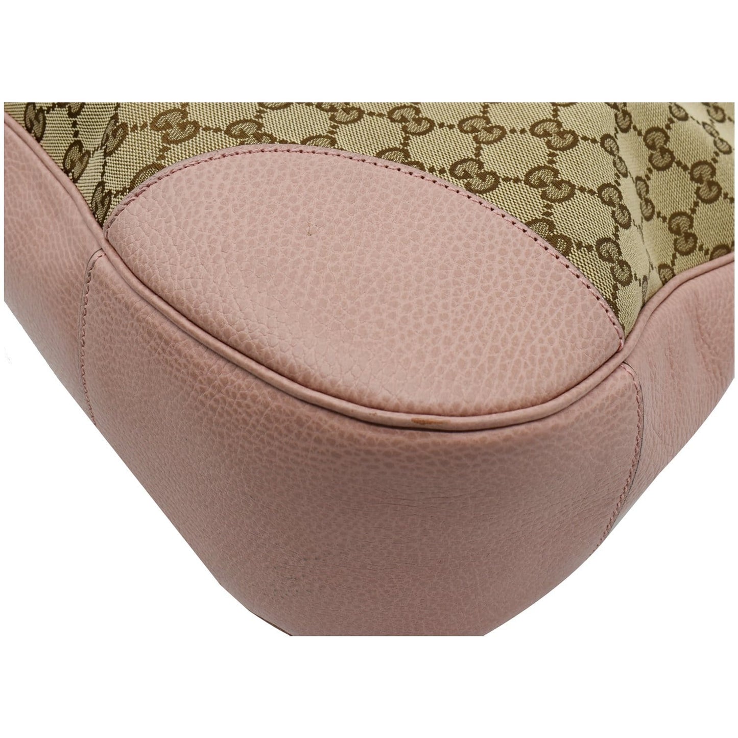 GUCCI Large Bree GG Canvas Hobo Bag Pink 449244