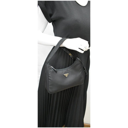 PRADA Re-Edition 2000 Mini Nylon Shoulder Bag Black