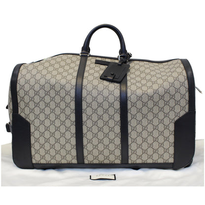 GUCCI GG Supreme Duffle Carry-on Bag 406382 Beige