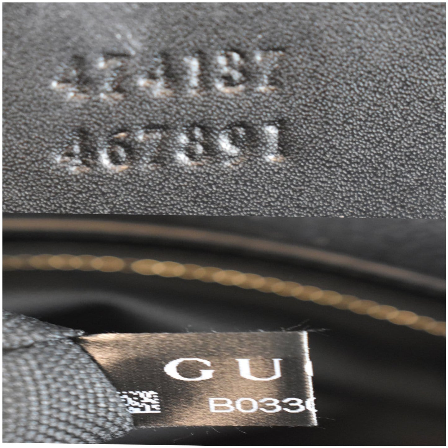 GUCCI GG Supreme Square Messenger Bag Black 474137
