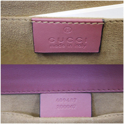 GUCCI Small Padlock GG Supreme Monogram Blooms Print Shoulder Bag