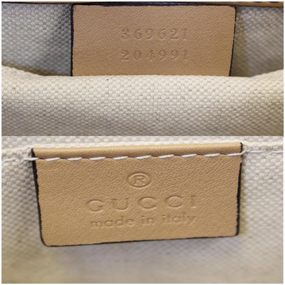 GUCCI Emily Guccissima Leather Chain Shoulder Bag Rose Beige 369621