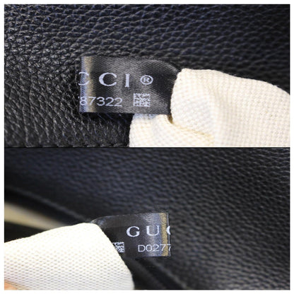 GUCCI Print Leather Backpack Bag Black 547834