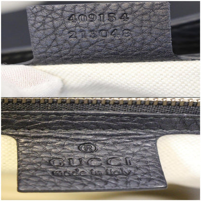 GUCCI GG Marmont Calfskin Leather Shoulder Bag 409154 Black