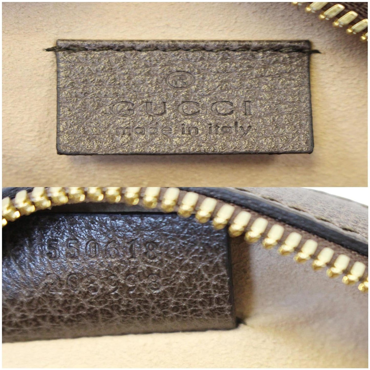 Gucci Ophidia Mini GG Round Supreme Monogram Web Crossbody Bag Beige
