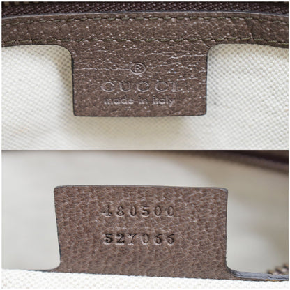 GUCCI Neo Vintage GG Supreme Monogram Web Duffel Travel Bag Beige