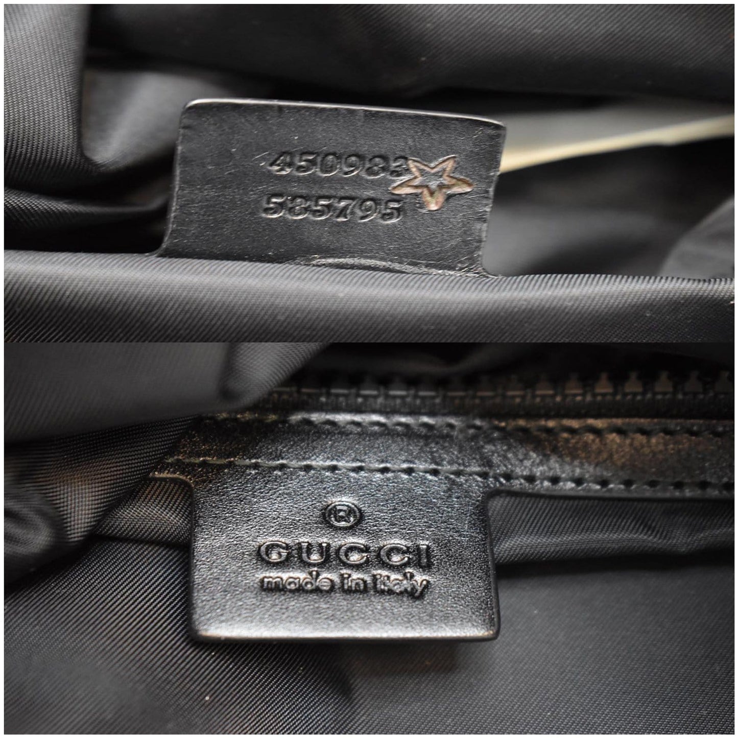 GUCCI Techno Canvas Duffle Travel Bag Black 450983