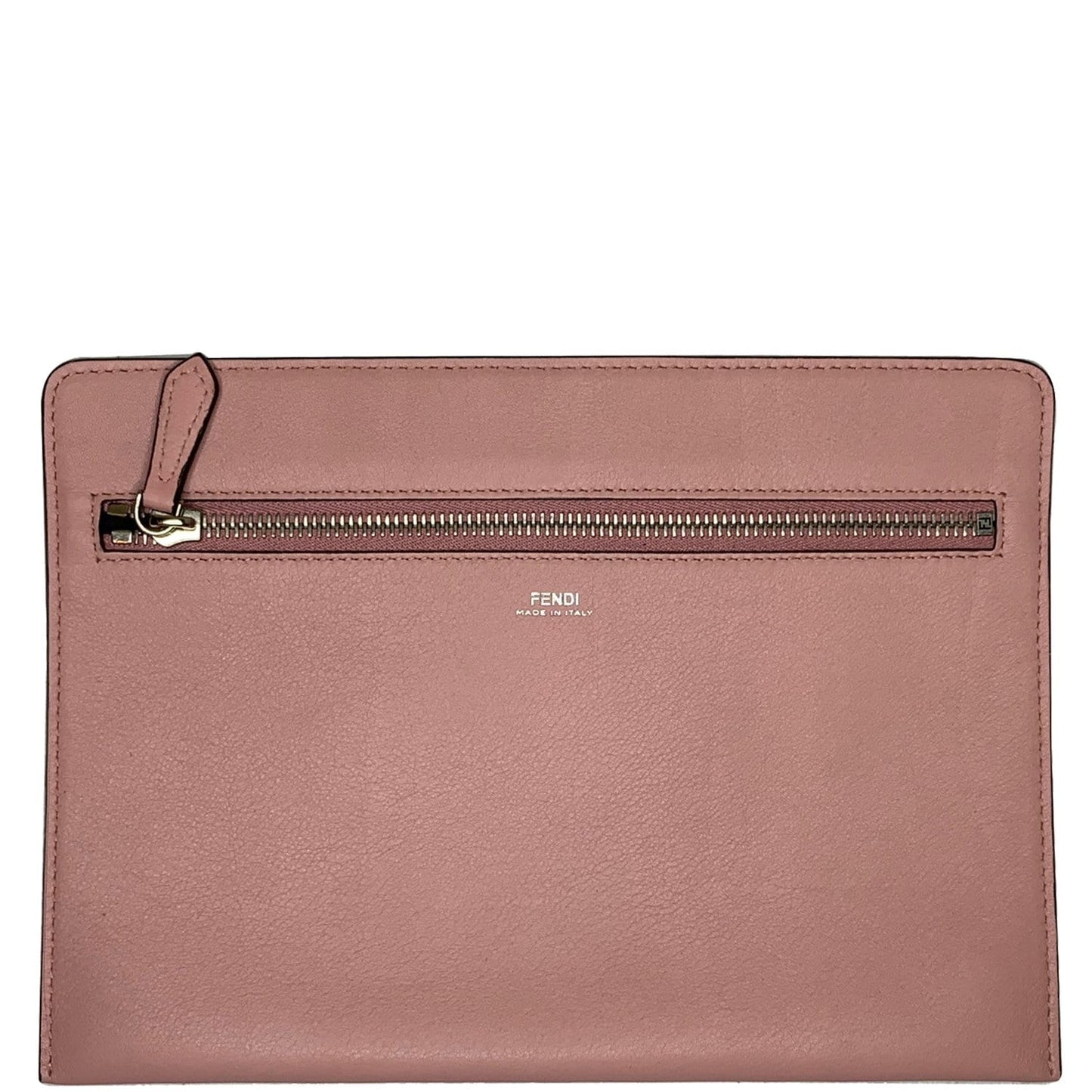 FENDI Dotcom Quilted Lambskin Zippy Pochette Pink - Last Call