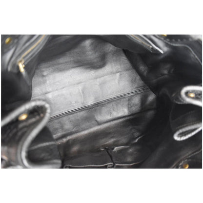 GUCCI Large GG Running Python Tote Bag Black 247179