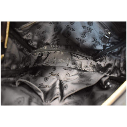 GUCCI Guccissima Leather Messenger Bag Black 201448