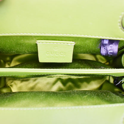GUCCI Ophidia Silk Embroidered Floral Mini Shoulder Bag Green  - Hot Deals