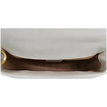 GUCCI GG Marmont Mini Top Handle Shoulder Bag White 547260