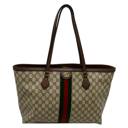 GUCCI Ophidia Medium GG Supreme Canvas Tote Bag Beige 631685
