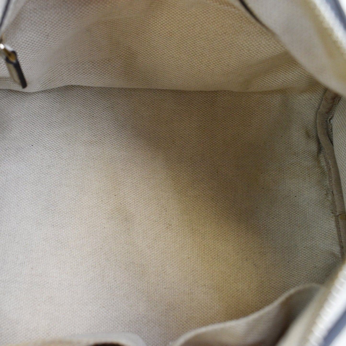 GUCCI Soho Leather Boston Bag White 282302