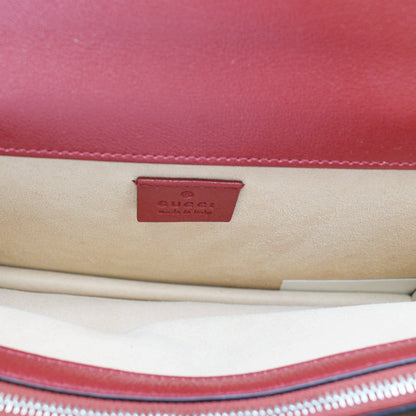 GUCCI Dionysus GG Tweed Small Shoulder Bag Cerise 400249