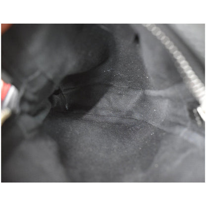 GUCCI GG Supreme Monogram Web Messenger Bag Black 598103