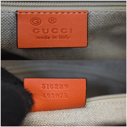 GUCCI Microguccissima Small Leather Crossbody Bag Orange 510289