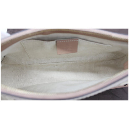 GUCCI Mayfair Small Bow GG Canvas Shoulder Bag Rose Beige 269893