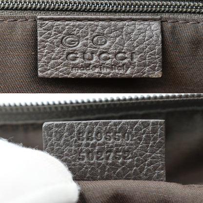 GUCCI GG Guccissima Canvas Leather Tote Brown 339550