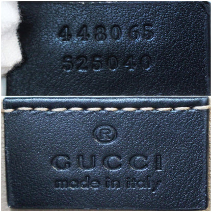 GUCCI GG Marmont Matelasse Mini Leather Crossbody Bag Black 448065