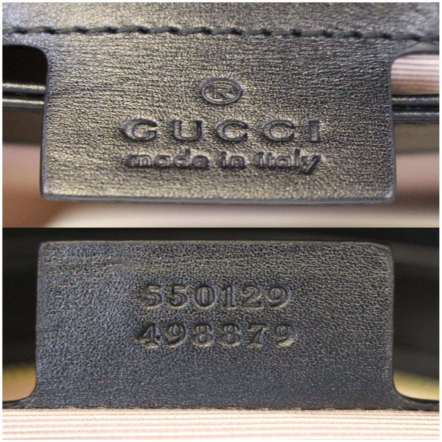 GUCCI Arli Small Leather Shoulder Bag Black 550129