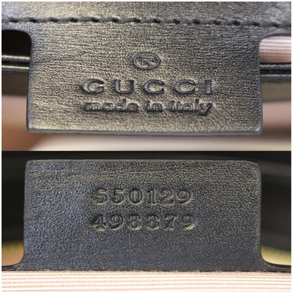 GUCCI Arli Small Leather Shoulder Bag Black 550129
