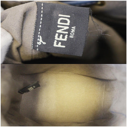 FENDI Bucket Mon Tresor Blue Crossbody Bag Blue