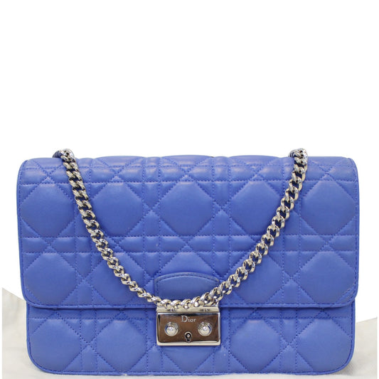 CHRISTIAN DIOR Miss Dior Promenade Cannage Quilted Leather Crossbody Bag