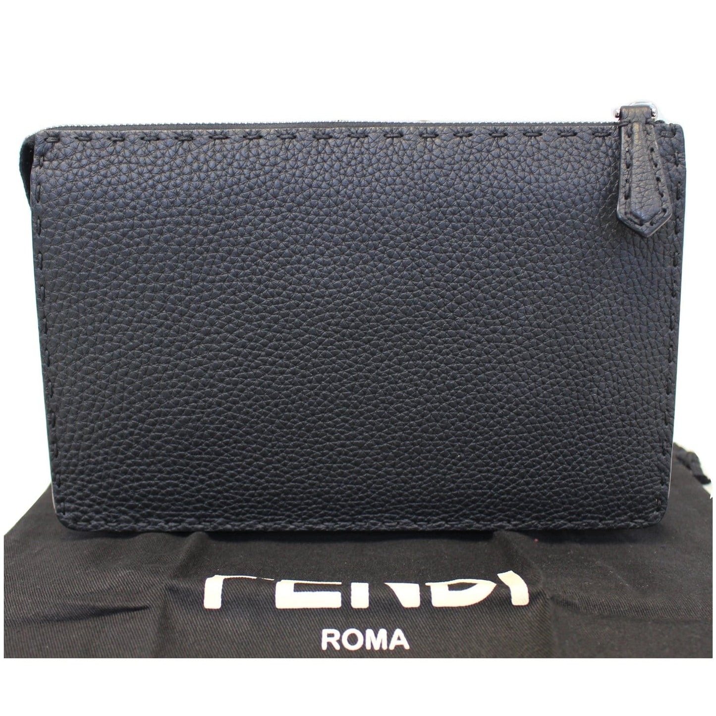 FENDI Bag Bugs eyes Roman Leather Clutch
