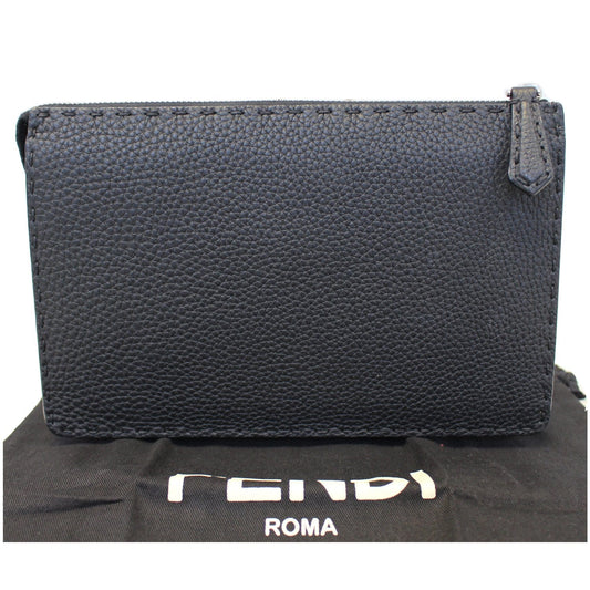 FENDI Bag Bugs eyes Roman Leather Clutch