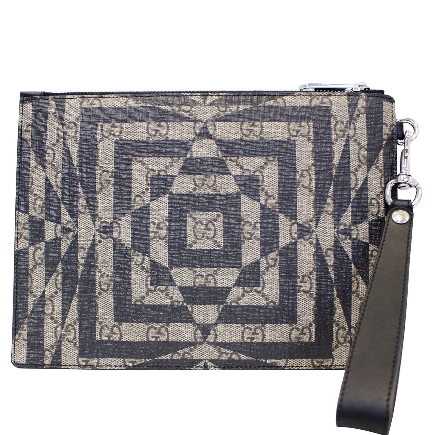 GUCCI GG Supreme Canvas Clutch Wristlet Pouch 411768