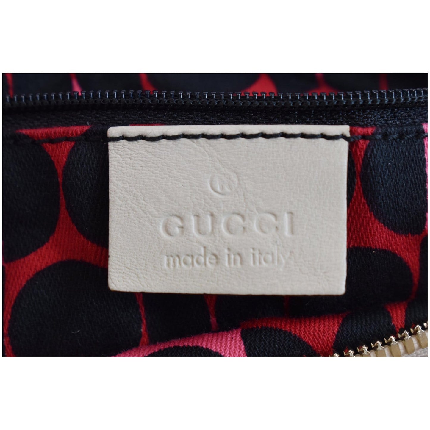 GUCCI Duchessa Leather Hobo Bag Ivory 181492