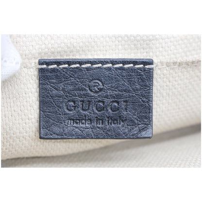 GUCCI GG Soho Pebbled Leather Chain Shoulder Bag Black 323190