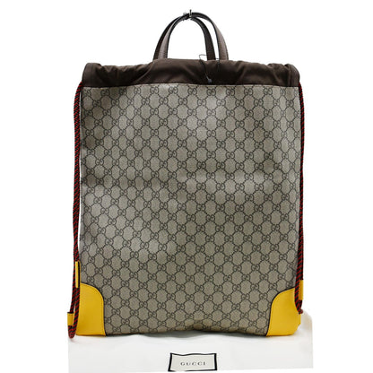 GUCCI Neo Vintage Drawstring GG Supreme Canvas Backpack Bag Beige 473872 - 10% OFF