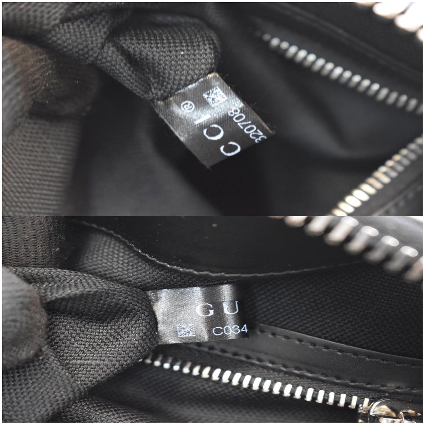 GUCCI GG Supreme Square Messenger Bag Black 474137