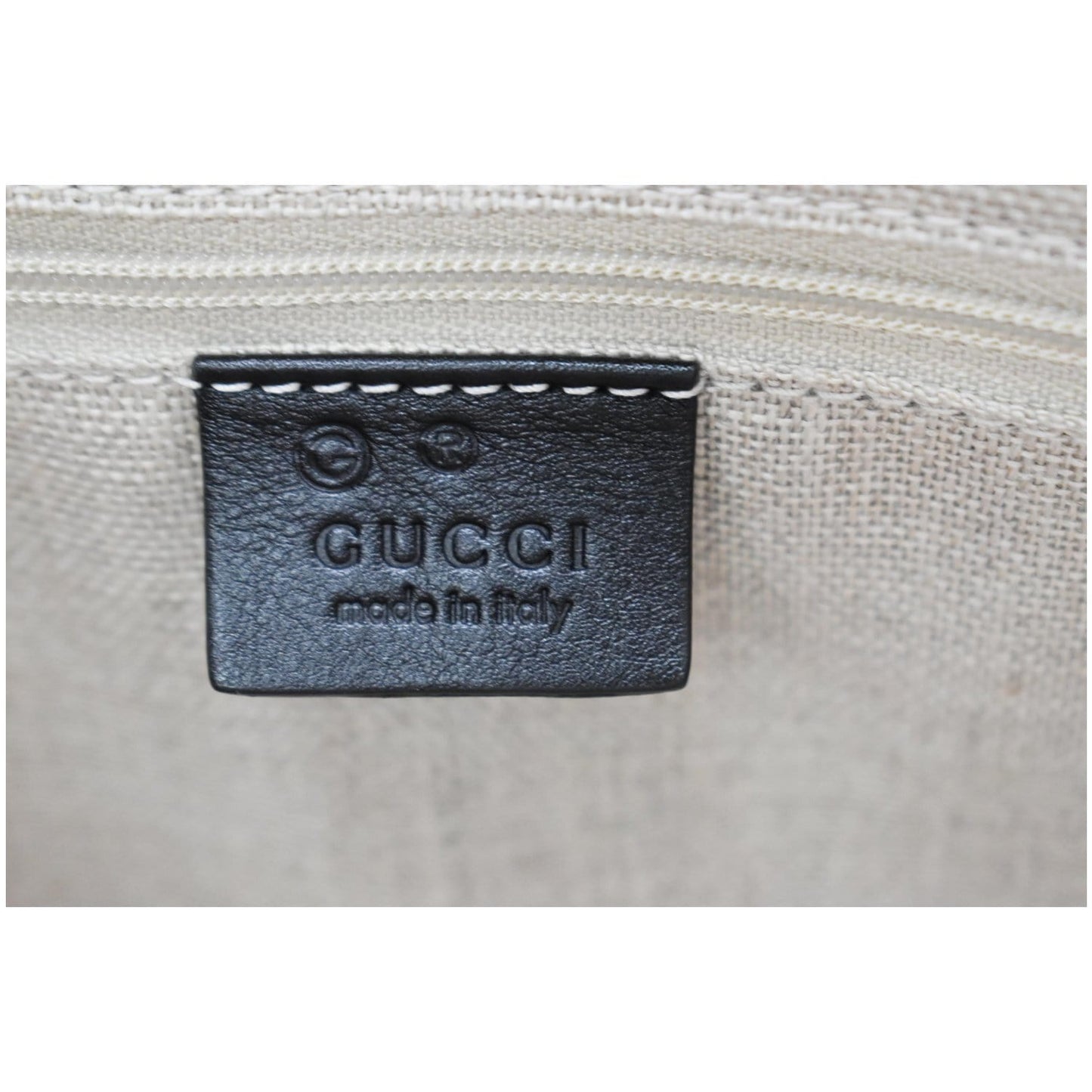 GUCCI Micro Guccissima Leather 2Way Shoulder Bag Black 449655