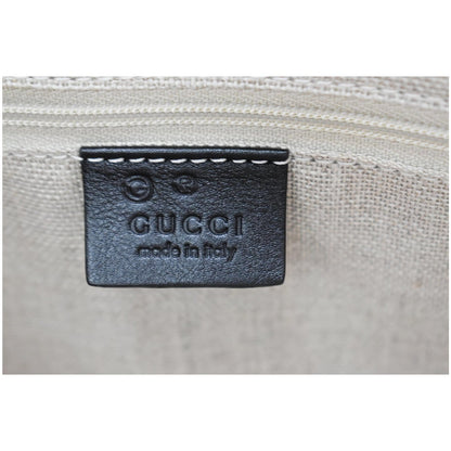 GUCCI Micro Guccissima Leather 2Way Shoulder Bag Black 449655