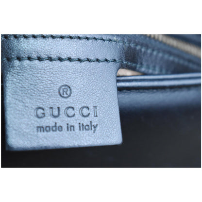 GUCCI GG Marmont Medium Matelasse Leather Top Handle Shoulder Bag Black 498109