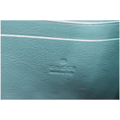 GUCCI GG Marmont Mini Matelasse Leather Chain Crossbody Bag Blue 573807