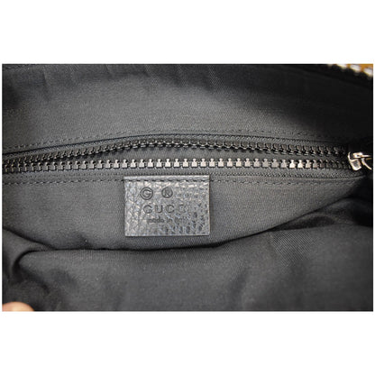 GUCCI GG Monogram Nylon Small Messenger Bag Black 449184