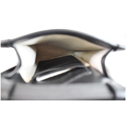 GUCCI GG Embossed Leather Mini Messenger Bag Black 625571