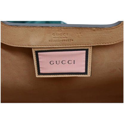 GUCCI Ghost Real Large XL Calfskin Leather Tote Bag Black 415883