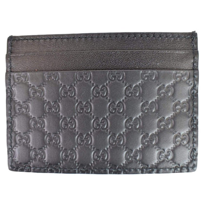 GUCCI  Microguccissima Card Case Black 476010