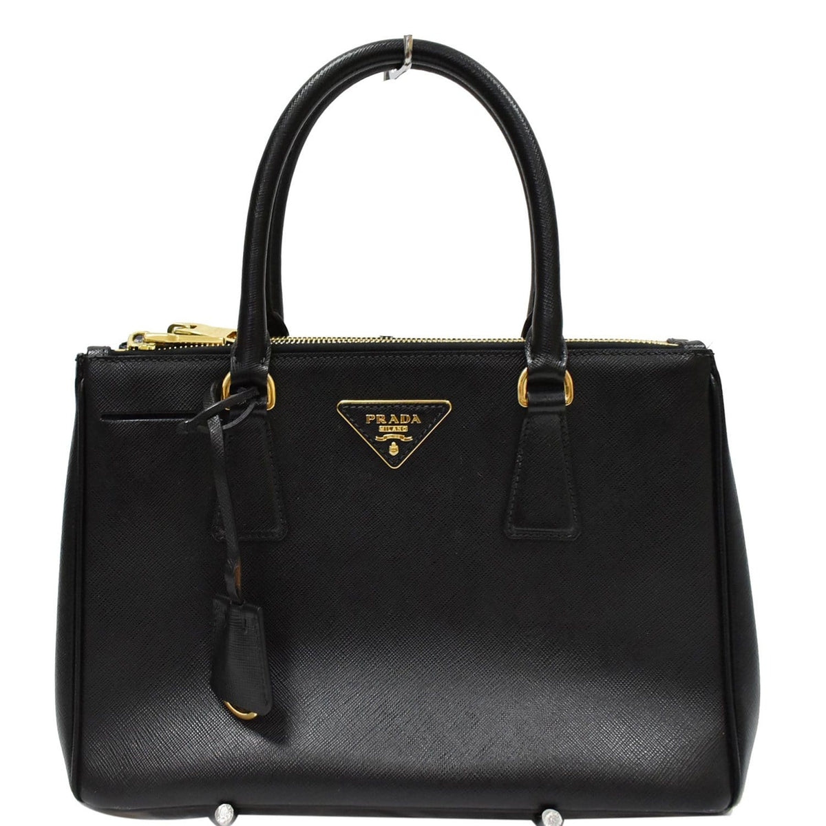 PRADA Galleria Small Saffiano Leather Tote Bag Black