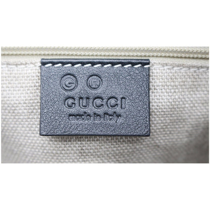 GUCCI Microguccissima Leather Boston Bag Black 449646