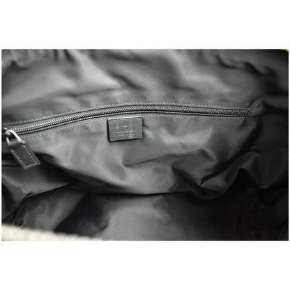 GUCCI Nylon Top Handle Shoulder Bag Black 630923