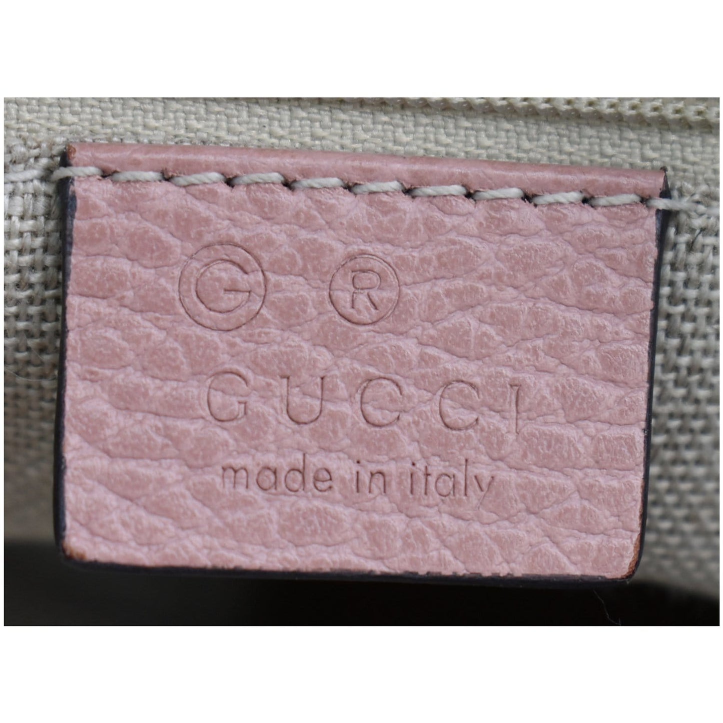 GUCCI Large Bree GG Canvas Hobo Bag Pink 449244