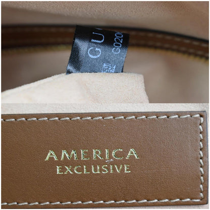 GUCCI Blind for Love Embroidered GG Supreme Canvas Boston Bag Maple Brown 409527